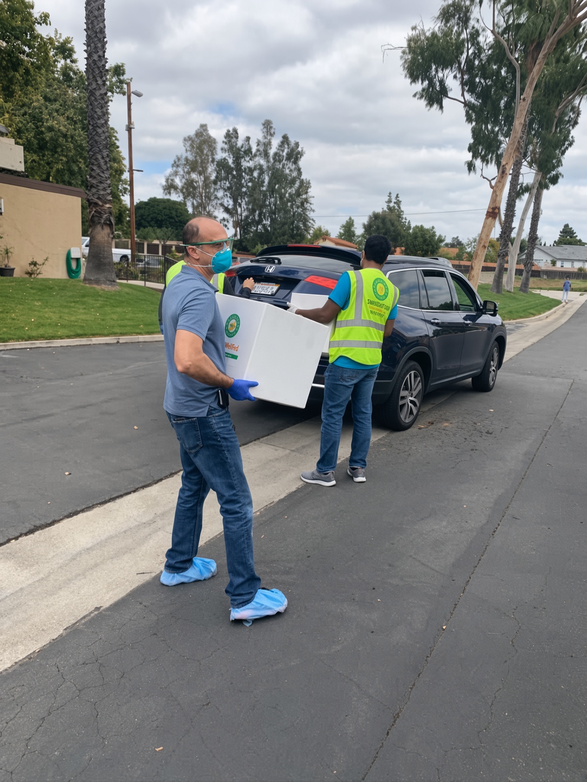 Dr. Imran Sharief volunteering in the community